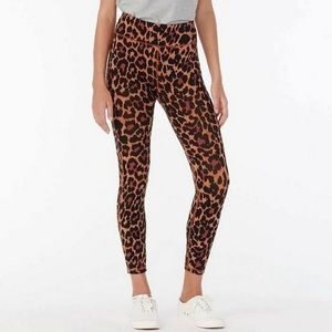 NWT J. Crew Weekend Leopard Animal Print High Rise ⅞ Ankle Leggings Cheetah SM
